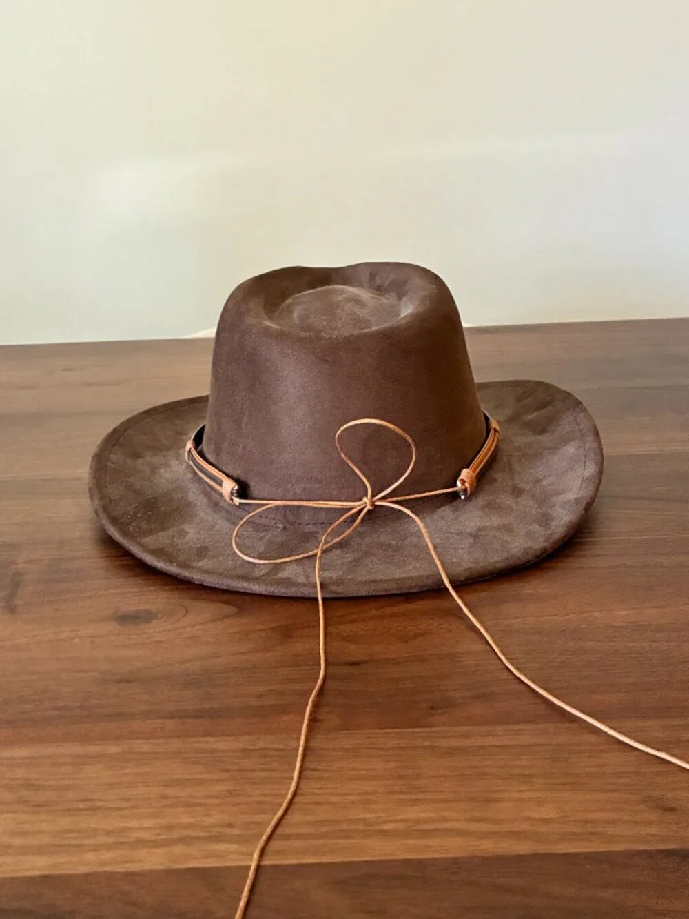 Brown Suede Western Cowboy Hat